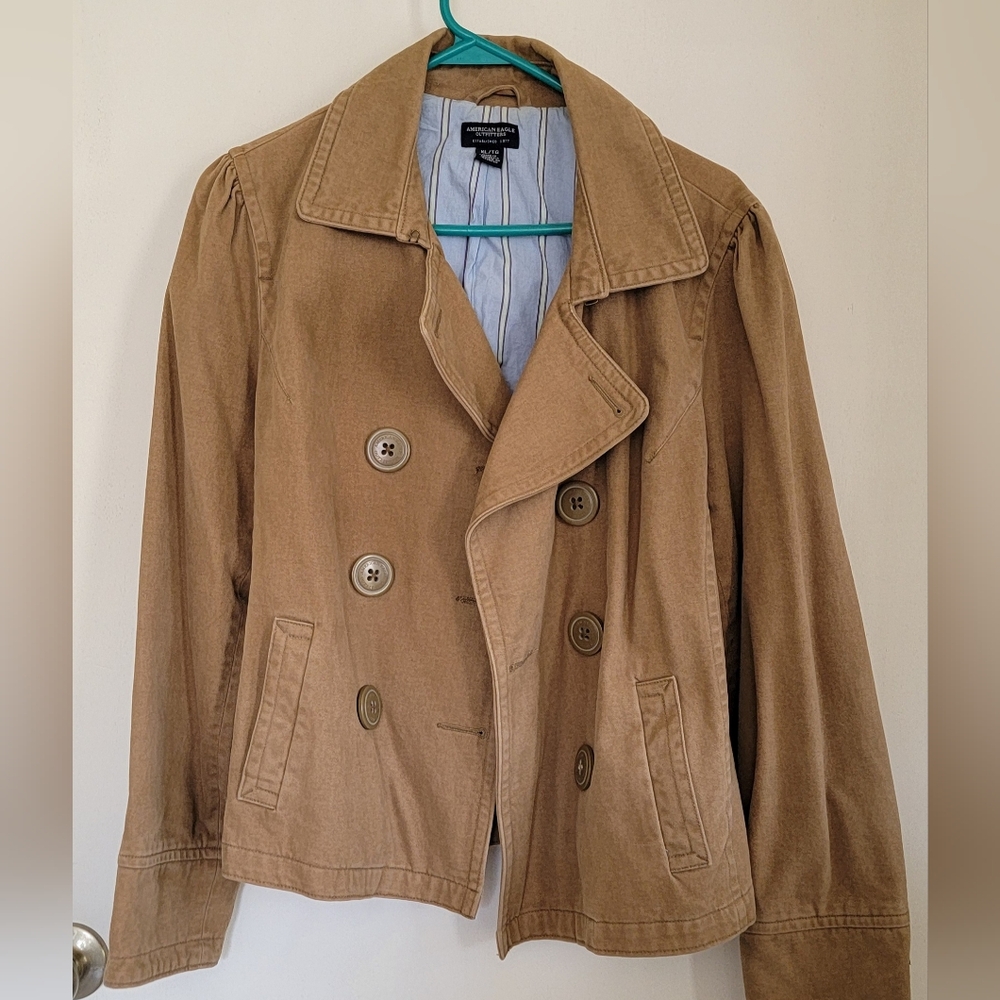 Women's American Eagle Short Double Breasted Jacket Size xl